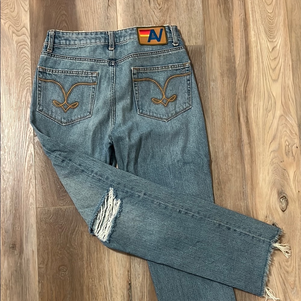 Size 24 Aviator Nation cropped jeans